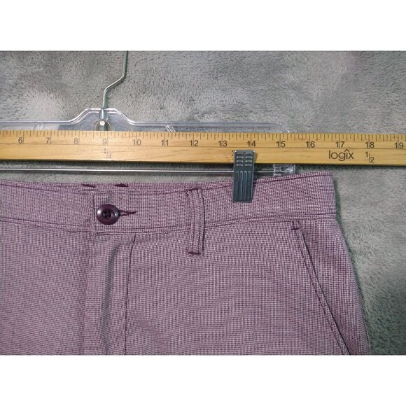 RVCA Shorts Mens 32 Red Backbone Flat Front Twill Lightweight Outdoors Skater - Picture 3 of 10